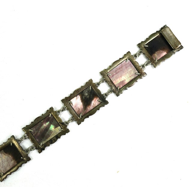 Vintage Art Deco Greco-Roman Gods Shell Cameo Bracelet 1930s For Sale - Image 9 of 14