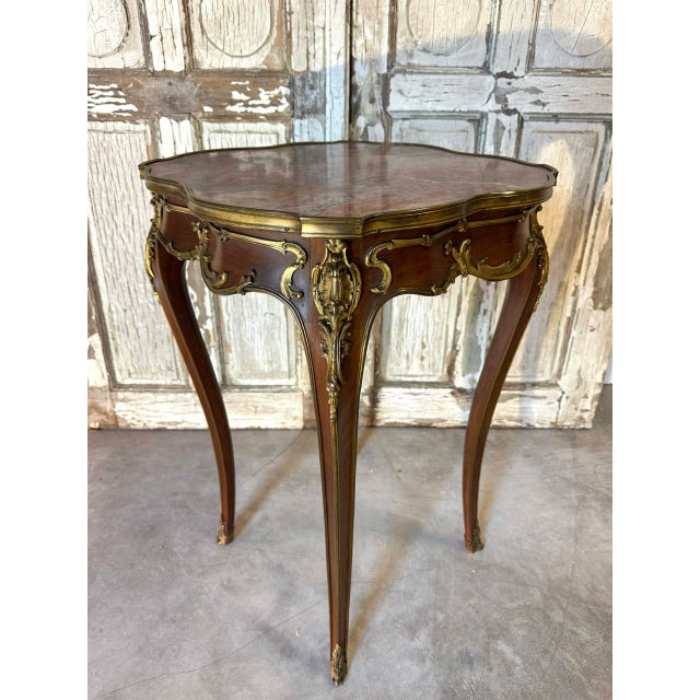 Brown Antique Napoleon III Coffee Table, 1890s For Sale - Image 8 of 11