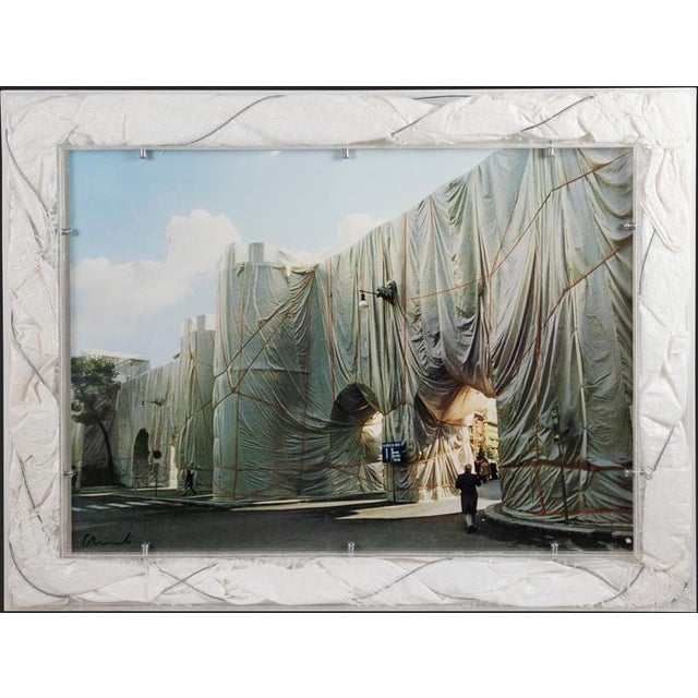 Christo and Jeanne-Claude, Wrapped Roman Wall Limited Edition 150, 1974, Photolithograph For Sale