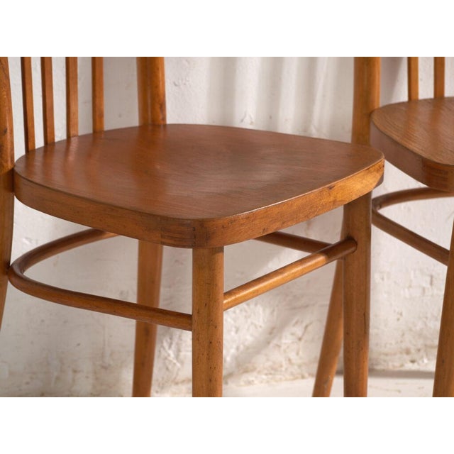 Thonet Bentwood Chairs by Michael Thonet for Ton, Former Czechoslovakia, 1960, Set of 2 For Sale - Image 4 of 13