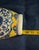 Antique Chinese Republic Period Qianmao Yellow & Cobalt Blue Basket Vase For Sale In Palm Springs - Image 6 of 6