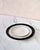 Set of 8 Minimalist "Variation 1 Dé" Dessert Plates by Ann Demeulemeester for Serax, in White Glazed Porcelain With Organic Black Border For Sale - Image 11 of 11