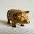 Antique hand painted cast iron pig figurine. Could be used as a paper weight or decor.