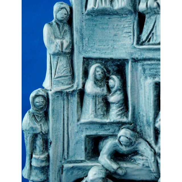 Majolica Ceramic Sculpture by Giuseppe Rossicone, 1950s For Sale - Image 10 of 18