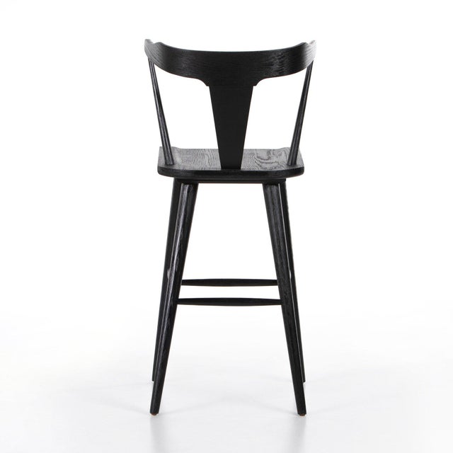 Four Hands Ripley Bar Stool - Black Oak For Sale In Austin - Image 6 of 10