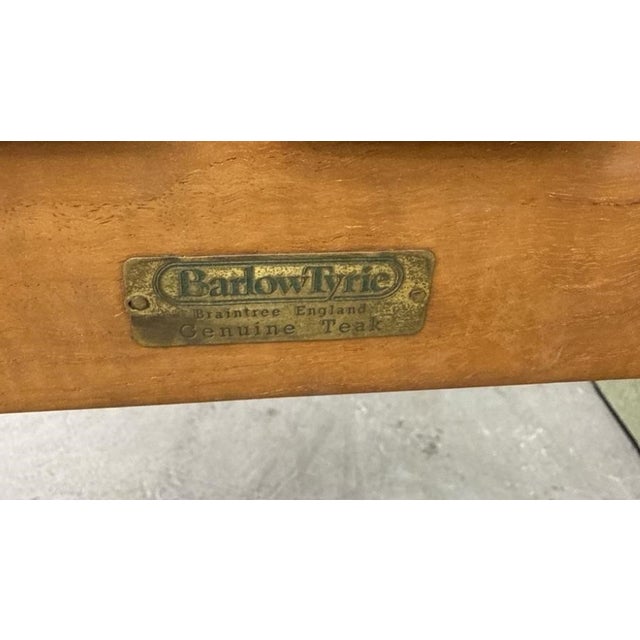 Late 20th Century Late 20th Century Barlow Tyrie English Teak Garden Bench With Slatted Top For Sale - Image 5 of 7