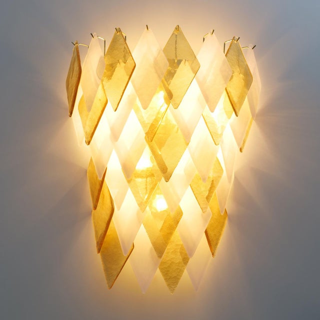 Italian Modern Murano Glass Sconces, 2000, Set of 2 For Sale - Image 3 of 8