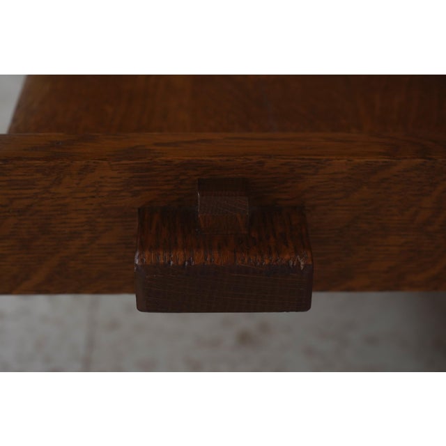 Stickley Mission Oak Tile Top Coffee Cocktail Table For Sale - Image 10 of 14