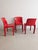 Red Selene & Stadio Dining Set by Vico Magistretti for Artemide, 1960s, Set of 4 For Sale - Image 10 of 16