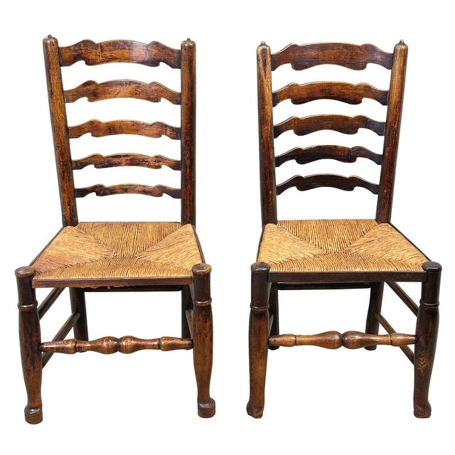 Georgian Farmhouse Ladderback Dining Chairs, Early 19th Century, Set of 10 For Sale - Image 18 of 18