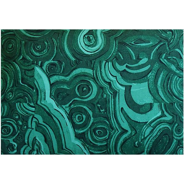 25" X 18" Custom Tailored Jim Thompson Malachite Green Feather/Down