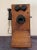 Brown Late 20th Century American Electric Wood and Bakelite Antique Wall Crank Phone For Sale - Image 8 of 12