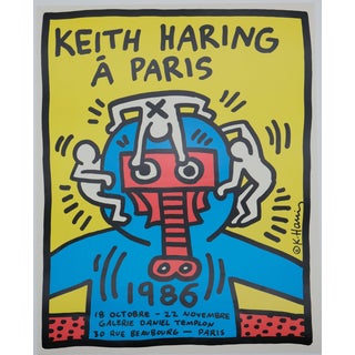 Galerie Templon Poster by Keith Haring For Sale