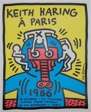 Galerie Templon Poster by Keith Haring