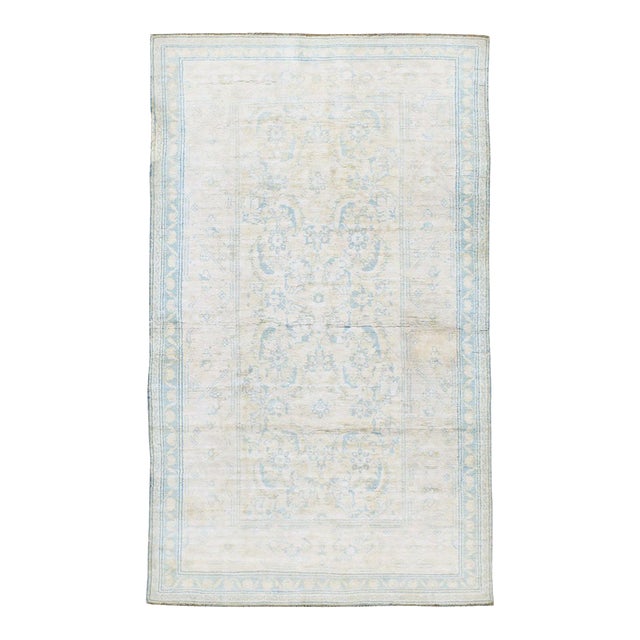 Galerie Shabab Collection Mid-20th Century Indian Cotton Agra Accent Rug For Sale