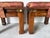Vintage Chinese Ming Style Mahogany Stools With Floral Cushions – A Pair For Sale - Image 15 of 18
