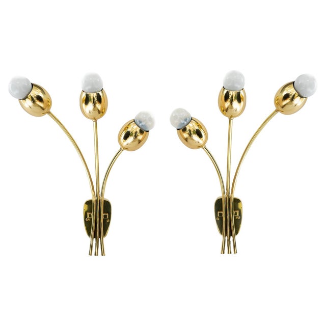 Wall Sconces by Rupert Nikoll for Rupert Nikoll, Vienna, 1950s For Sale - Image 9 of 9