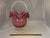 19th Century Victorian Cranberry Glass Basket: Ruffled Edge, Clear Handle, 13" Tall For Sale - Image 9 of 10
