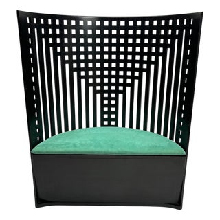 312 Willow Throne Original Armchair attributed to Charles Rennie Mackintosh for Cassina, 1980s For Sale