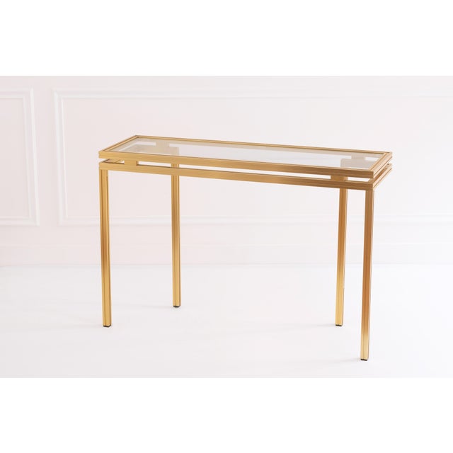 This console table by Pierre Vandel from the 1970s is a stunning example of innovative design. Featuring an asymmetrical...
