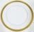 Set of 7 French 20th C White & Gilt Border Limoges Porcelain Dessert Plates For Sale - Image 10 of 12