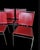 Red Italian Modern Chairs, 1990s, Set of 4 For Sale - Image 8 of 9