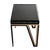"Stella" Piano Chair With Stainless Steel, Bronze and Woven Leather For Sale In Los Angeles - Image 6 of 8