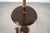 Antique Faux Bamboo in Brass & Leather Floor Lamp For Sale - Image 9 of 12