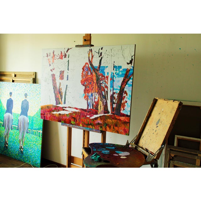 Artist Andrei Sitsko "A Big River" Modern Original Painting For Sale - Image 12 of 14