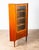 Outstanding Danish Teak corner cabinet designed in Denmark, circa 1960s. Features three drawers and an open storage space...