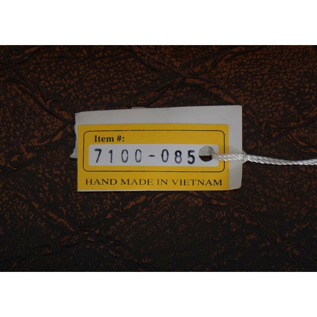 Theodore Alexander Leather Top Mahogany Faux Book Desk For Sale - Image 18 of 18