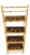 Rattan Burned Bamboo Decorative Scrolls 4 Tier Shelf Bookcase Etagere 1970s For Sale - Image 6 of 13
