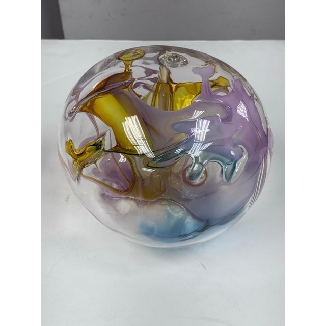 Circa 2000 Peter Bramhall Glass Orb Sculpture For Sale In San Francisco - Image 6 of 12