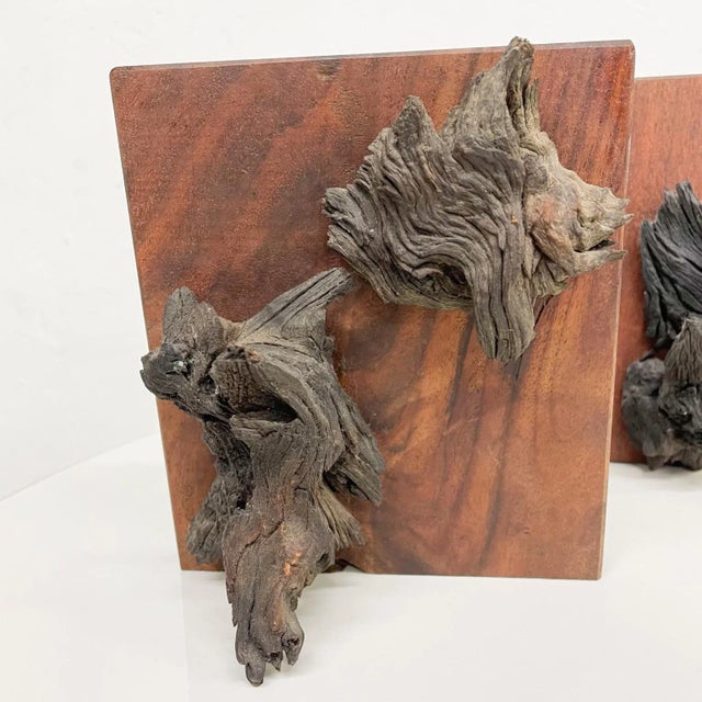 1970s Walnut Wood Bookends Live Edge Design For Sale In San Diego - Image 6 of 12