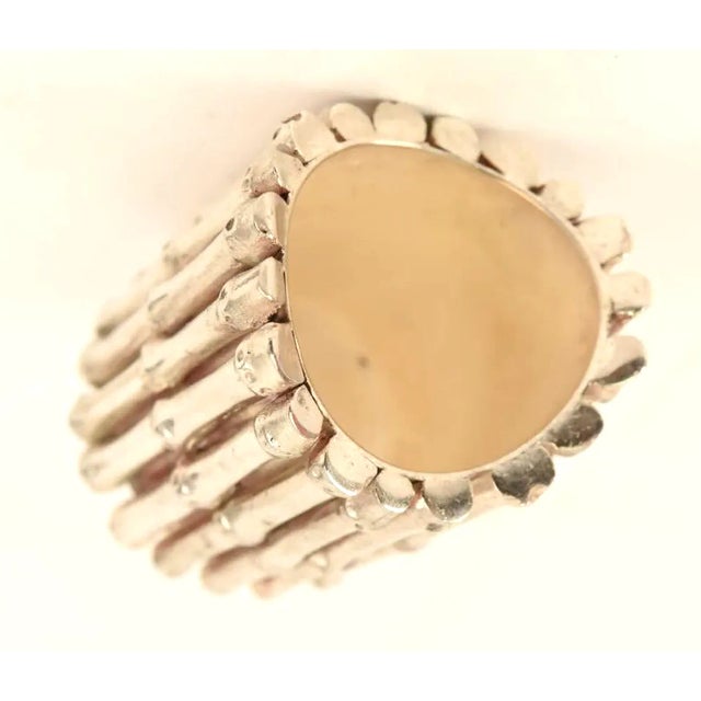 1960s Hermes Faux Bamboo Metal Bud Vase/Desk Cup For Sale In New York - Image 6 of 7