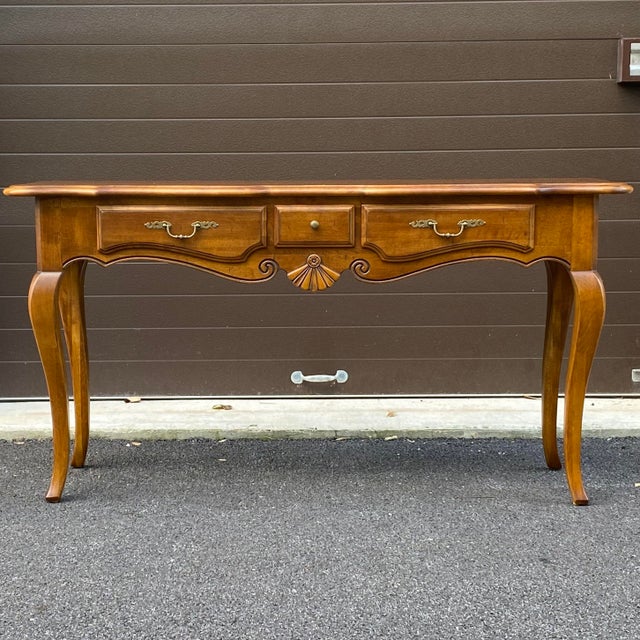 Ethan Allen Country French Three Drawer Console Table 269201 216