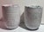 Vintage Bybee Pottery Marbled Hand-Thrown Ceramic Cups / Tumblers - Pair (Pink & Sage Green) For Sale - Image 10 of 10