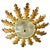 Large Spanish Sunburst Fixture in Gilt Metal with Support, 1950 For Sale