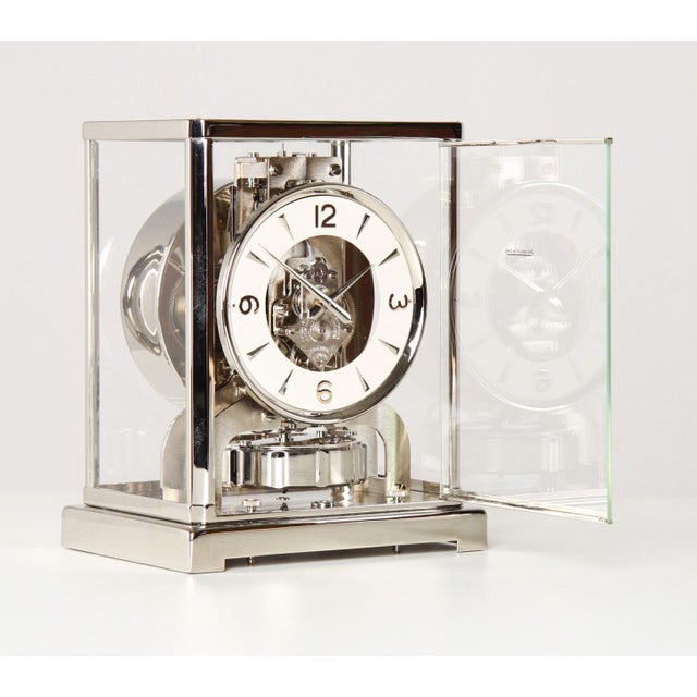Nickel Plated Atmos Clock from Jaeger Lecoultre, 1956 For Sale - Image 6 of 13