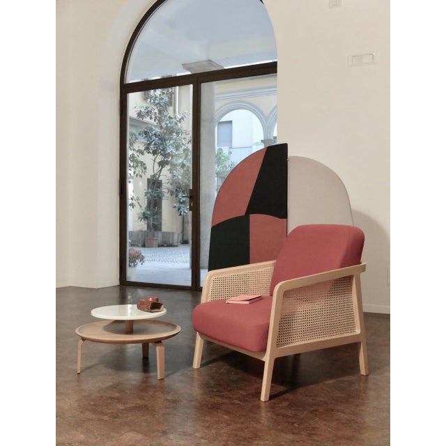 Abstract Kazimir Screen Type B in Green, Red, White, & Black by Julia Dodza for Colé For Sale - Image 6 of 10