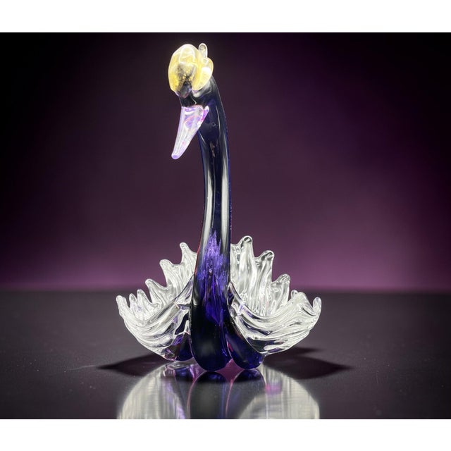 Murano Glass Swan by Archimede Seguso, 1950s For Sale - Image 11 of 13
