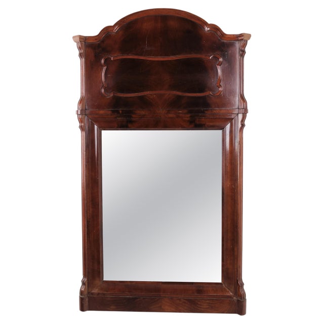 Antique Mahogany Mirror from the 1880s For Sale - Image 9 of 9