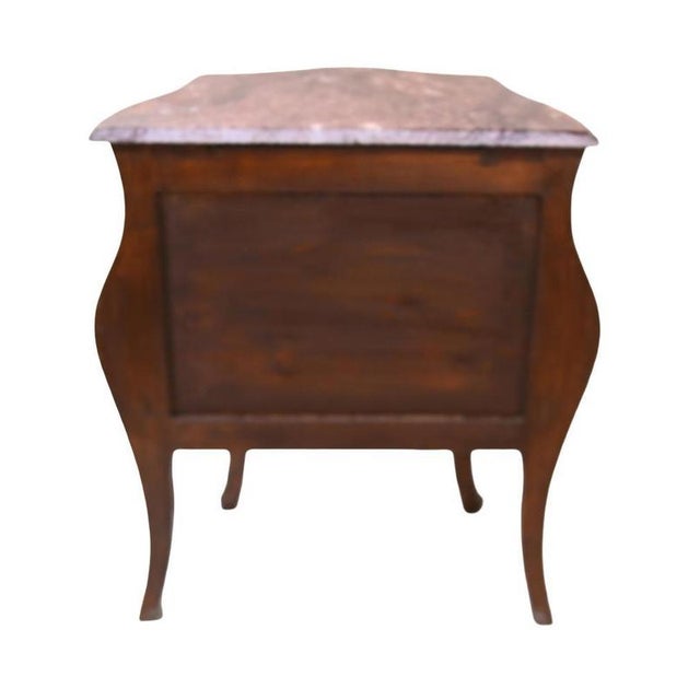Louis XV French Bombe Bedside Tables, Set of 2 For Sale - Image 6 of 6
