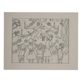 Jean-Emile Laboureur, The Celebrations, Pencil For Sale