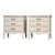 1960s White French Provincial Nightstands by Dixie - A Pair For Sale