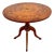 Mid Century Walnut With Marquetry Round Side Table, 1950s For Sale