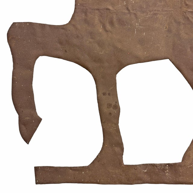 20th Century American Folk Art Horse Silhouette on Custom Wall Mount For Sale - Image 4 of 8