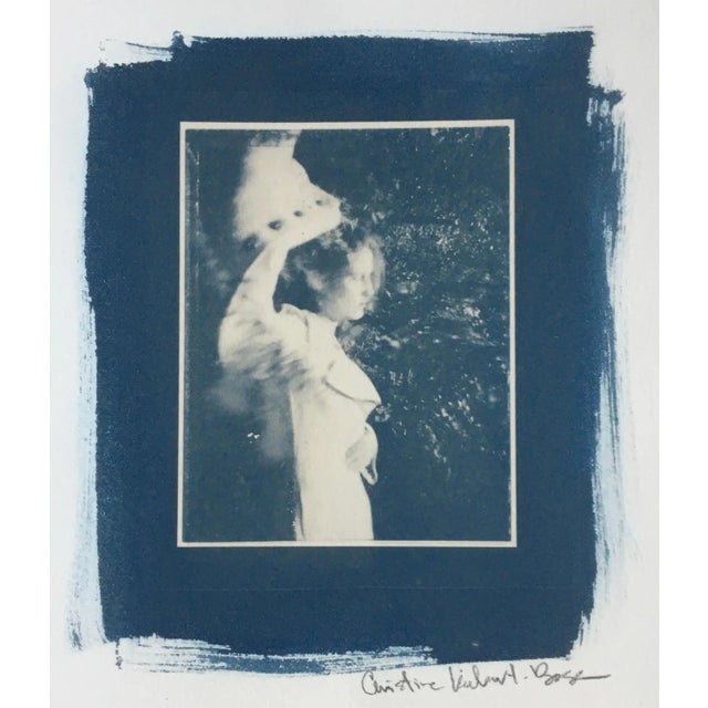 This cyanotype was printed recently on heavy cotton watercolor paper. The image was taken in 1995 with a homemade pinhole...