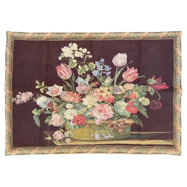Vintage French Jacquard Tapestry For Sale