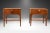 Mid-Century Modern Pair Kent Coffey Perspecta Rosewood Pecan Nightstands Tables For Sale - Image 3 of 13